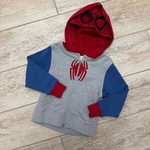 Disney Marvel Spider Man Zip Hooded Sweatshirt 3T NWOT